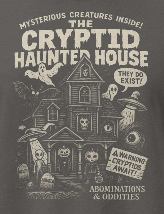 CRYPTID Haunted House Women’s heavyweight boxy tee