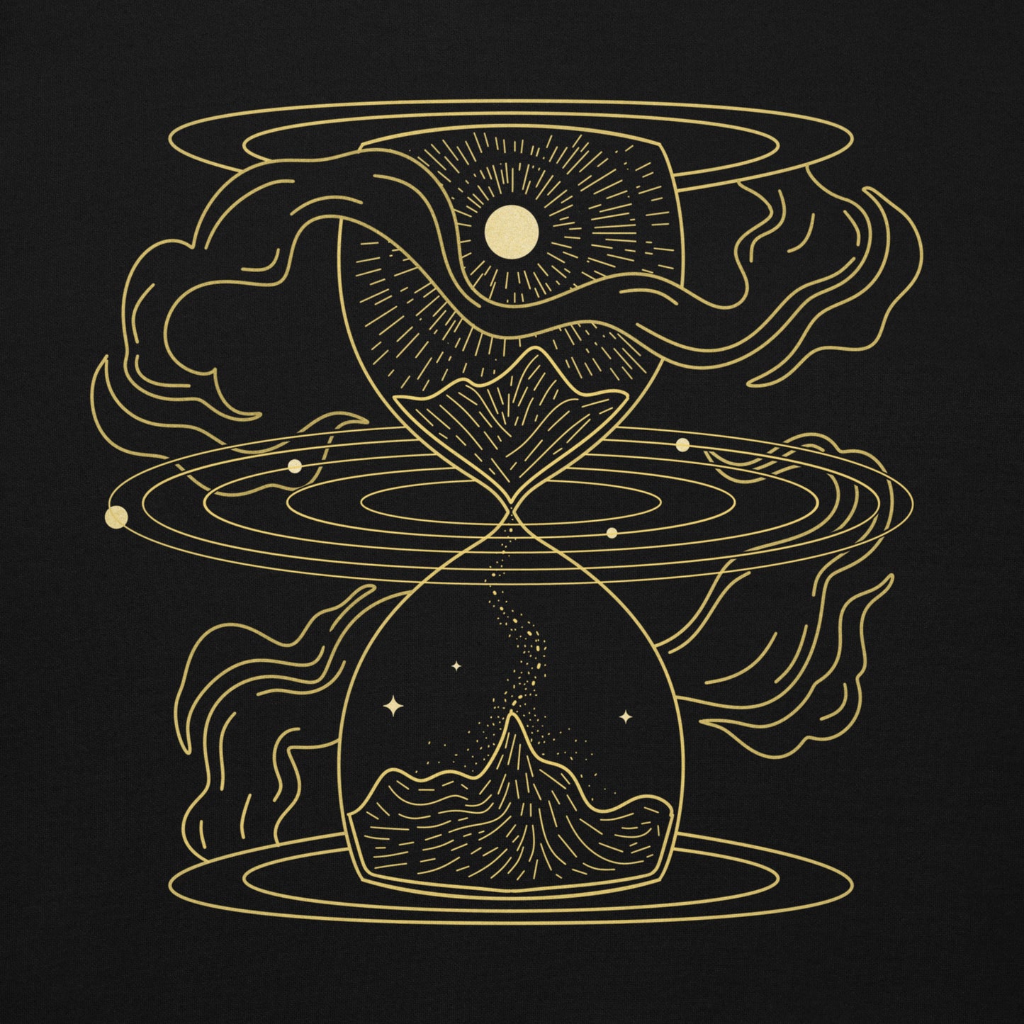 Hourglass Universe Unisex zip hoodie