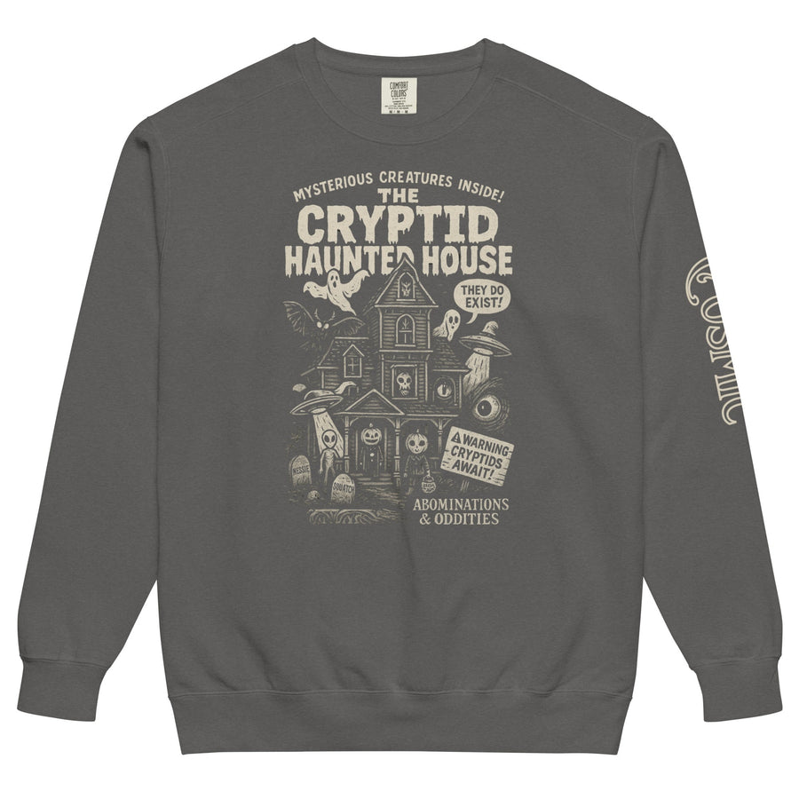 Witchy and spooky apparel — cryptid, ghost and occult graphic sweatshirts and hoodies