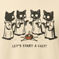 Let's Start a Cult Women’s heavyweight boxy tee