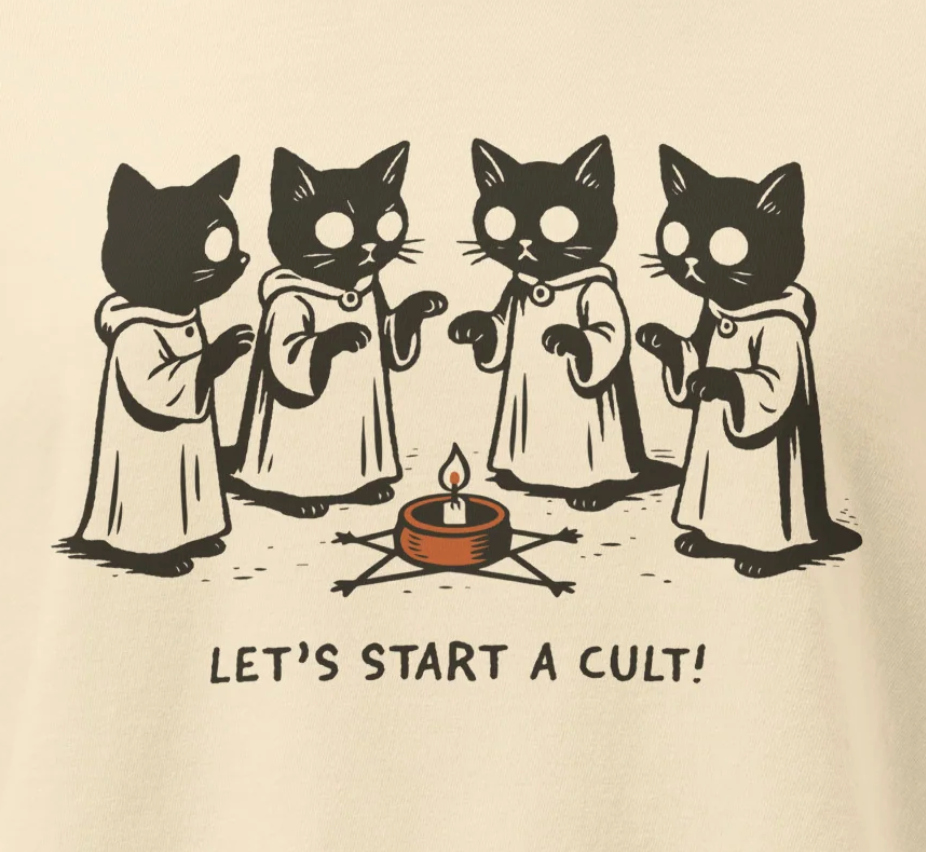 Let's Start a Cult Women’s heavyweight boxy tee