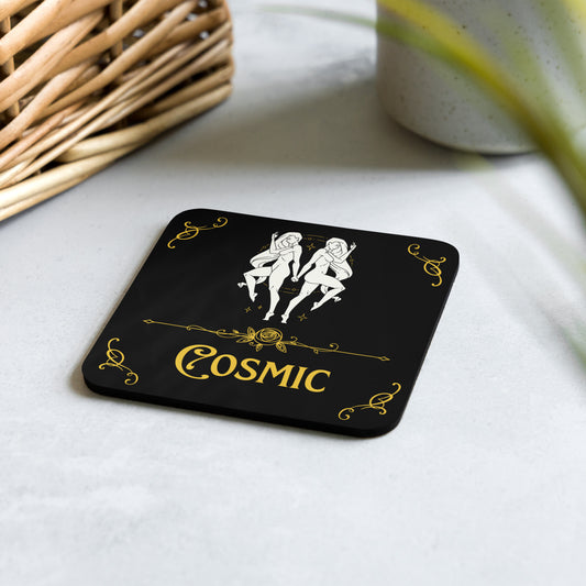 Gemini Cork-back coaster