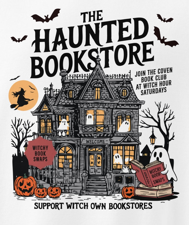 The Haunted Bookstore COMFORT COLORS Unisex garment-dyed sweatshirt