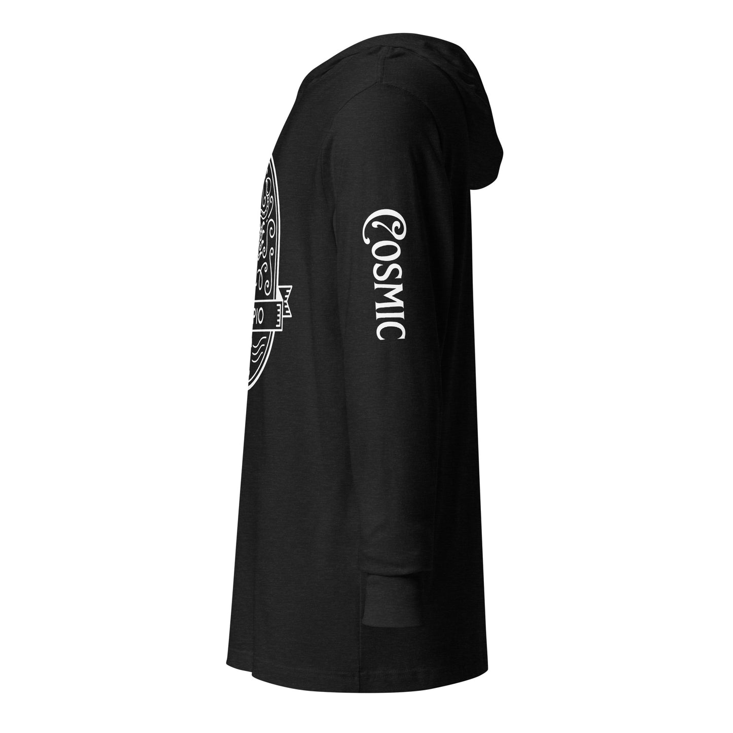 Scorpio Badge Hooded long-sleeve tee