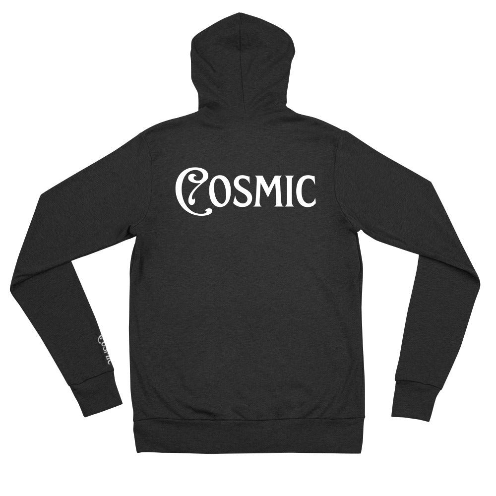 Embroidered Cosmic "C" Unisex zip hoodie