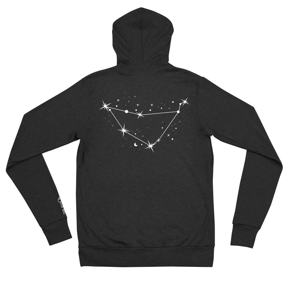 Capricorn Constellation Unisex zip hoodie