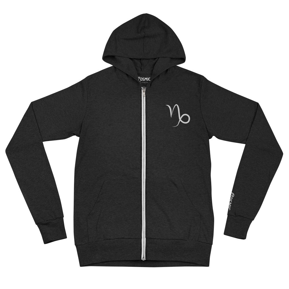 Capricorn Constellation Unisex zip hoodie