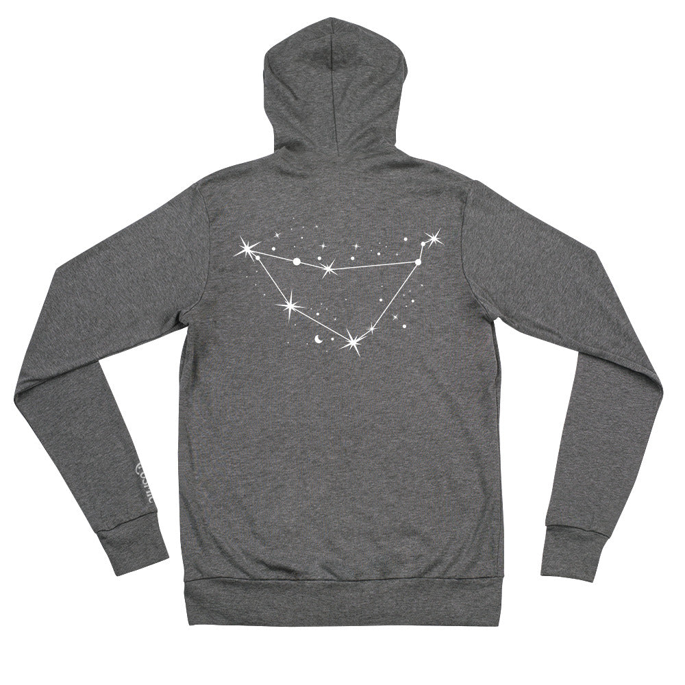 Capricorn Constellation Unisex zip hoodie