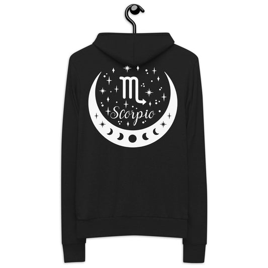 Scorpio Moon Unisex zip hoodie