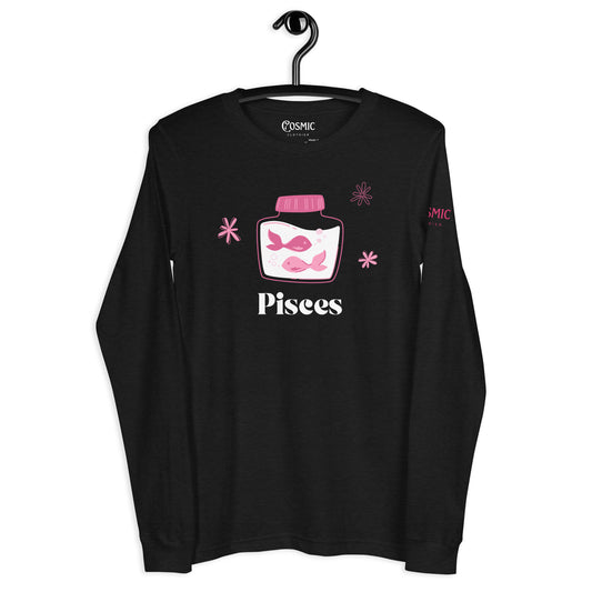 Pisces Fish Bowl Unisex Long Sleeve Tee