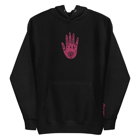 Pink Tarot Hand Unisex Hoodie