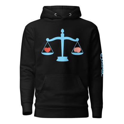 Heart and Mind Libra Scales Unisex Hoodie