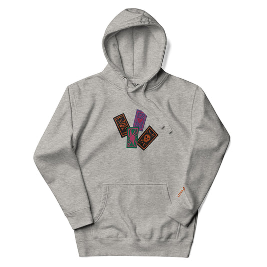 "Choose Your Card" Embroidered Unisex Hoodie