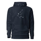 Aquarius Constellation Hoodie (Embroidered CosmicMoon icon front) Hoodie