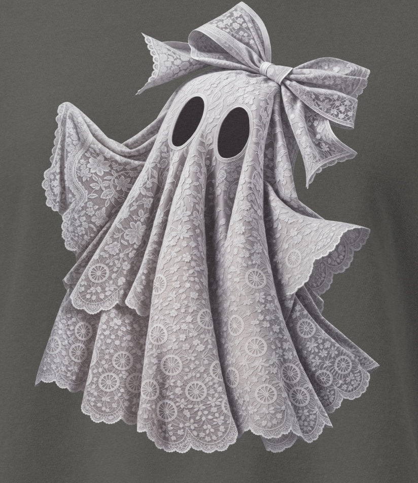 Lace Ghost Comfort Colors Women’s heavyweight boxy tee