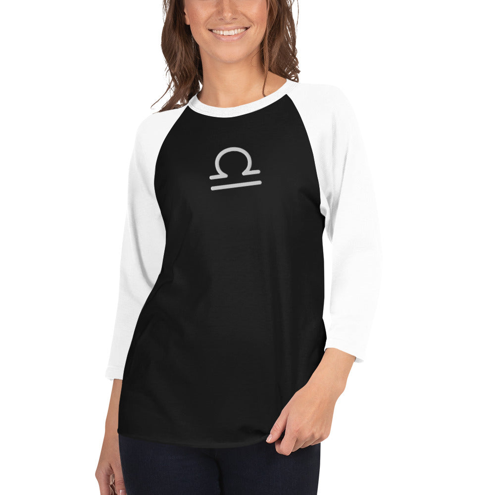 Libra 3/4 sleeve raglan shirt