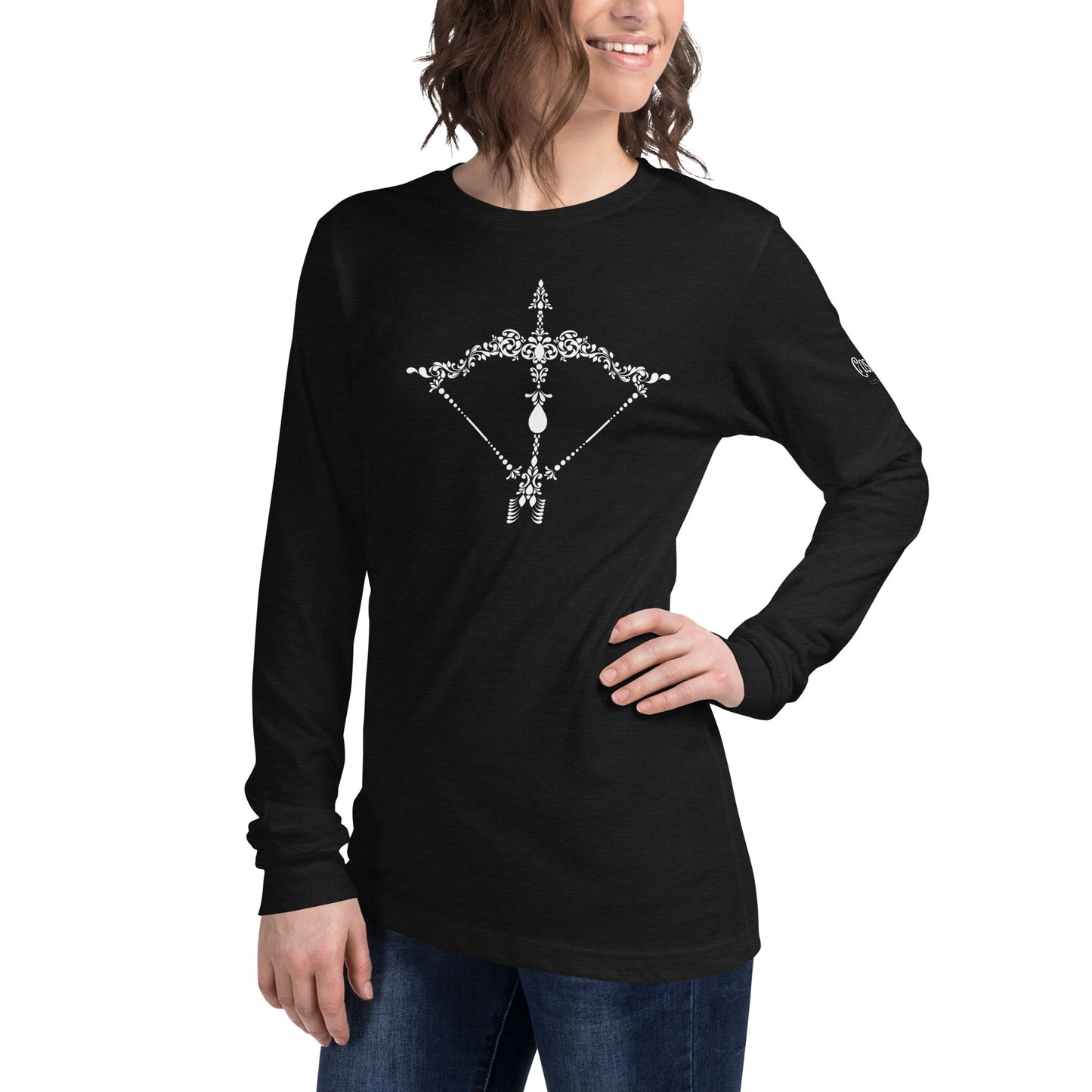 Floral Arrow Sagittarius - Unisex Long Sleeve Tee