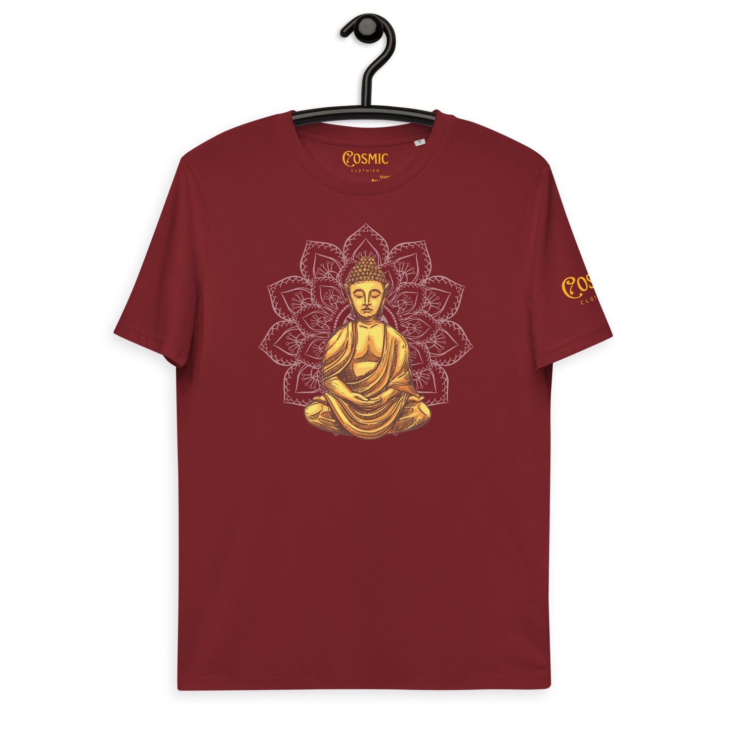 Tranquility Maroon Unisex organic ? cotton t-shirt