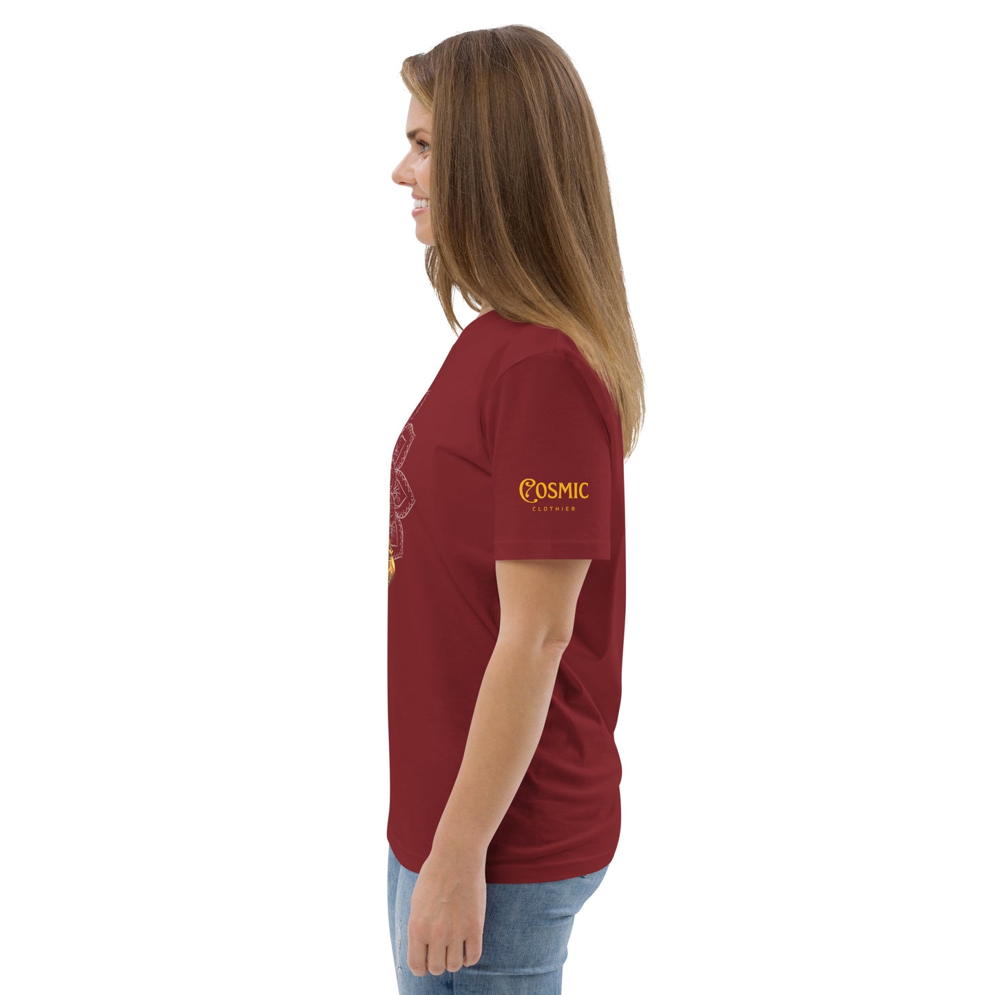 Tranquility Maroon Unisex organic ? cotton t-shirt