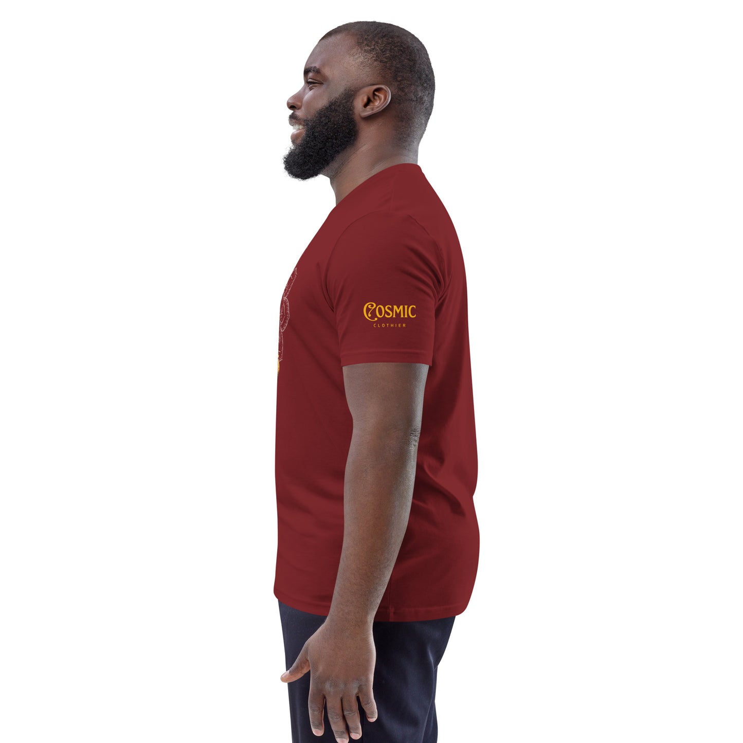 Tranquility Maroon Unisex organic ? cotton t-shirt