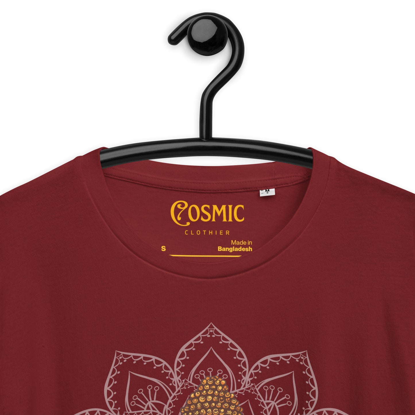 Tranquility Maroon Unisex organic ? cotton t-shirt