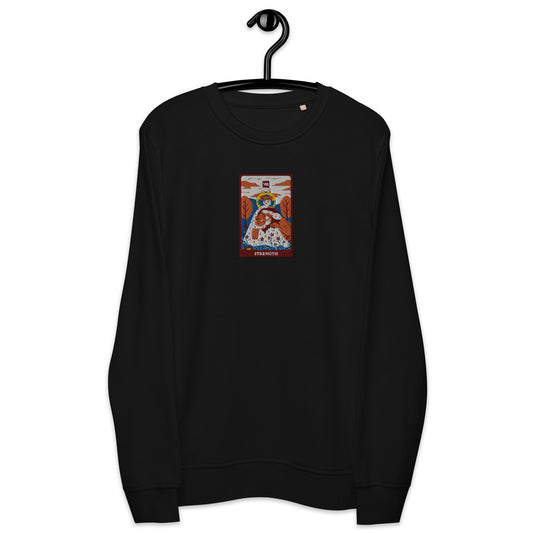 Strength Tarot Card organic sweatshirt