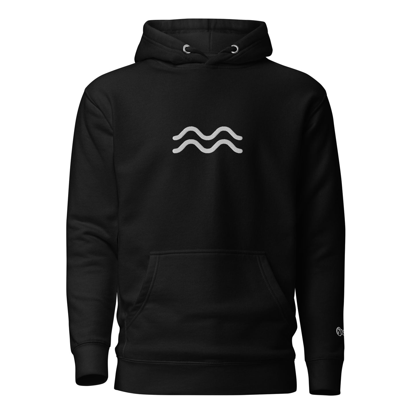 Aquarius Constellation Hoodie (Embroidered Aquarius icon front) Hoodie