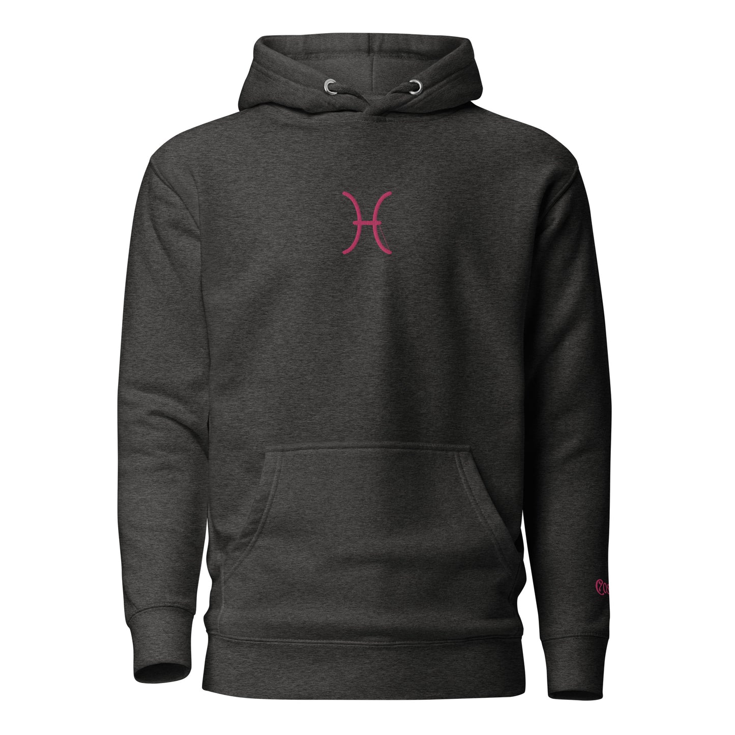 *Pink* Pisces Constellation Hoodie (Embroidered Pisces icon front) Hoodie