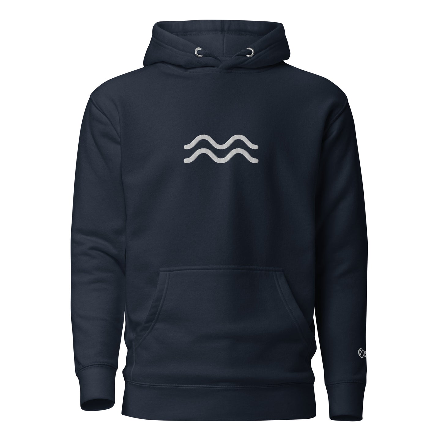 Aquarius Constellation Hoodie (Embroidered Aquarius icon front) Hoodie