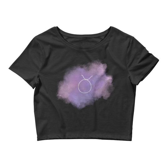 Galaxy Taurus Sign Women’s Crop Tee